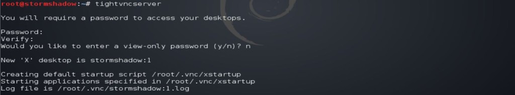 linux tightvnc server setup